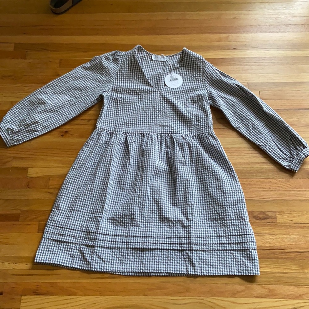 NWT Petal & Pup Gali Gingham Black/White Dress - Size 2